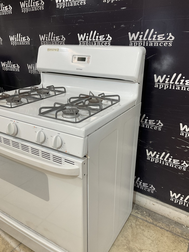 Hotpoint Used Gas Propane Stove 30inches (White) 