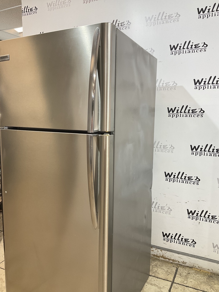 Frigidaire Used Refrigerator Top and Bottom 30 1/2 x 65 1/2” (Stainless Steel)  