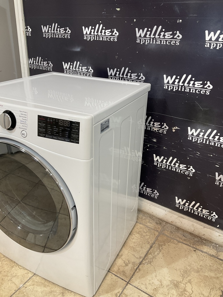 Lg Used Electric Dryer 220volts (30 AMP) 27inches {no cord} (White) 