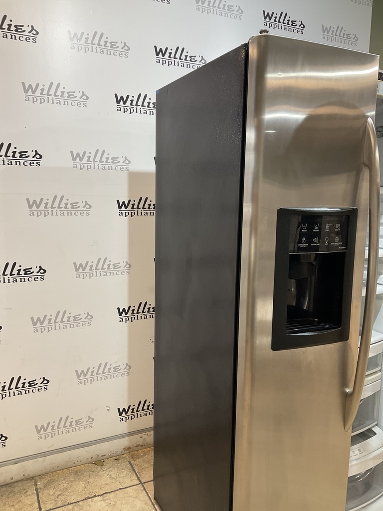 Ge Used Refrigerator Side by Side Counter Depth 36x69 1/2” (Stainless Steel) 