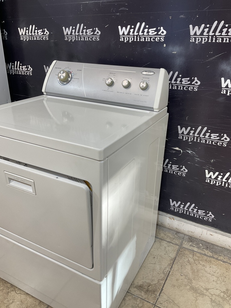 Whirlpool Used Electric Dryer 220volts (30 AMP) 27inches {4 prong} (White)