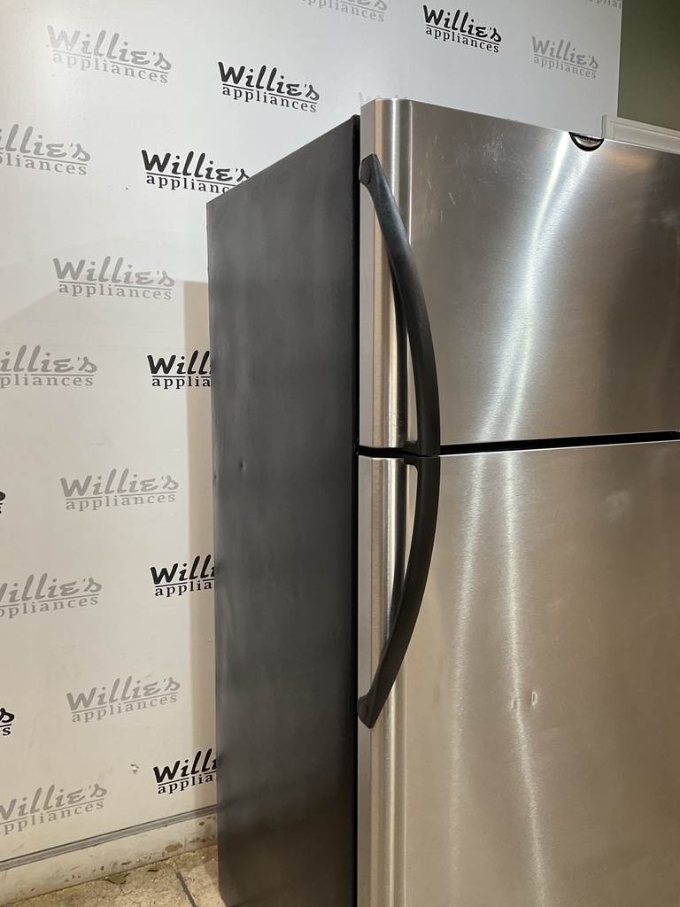 Frigidaire Used Refrigerator Top and Bottom 30x66 (Stainless Steel) 