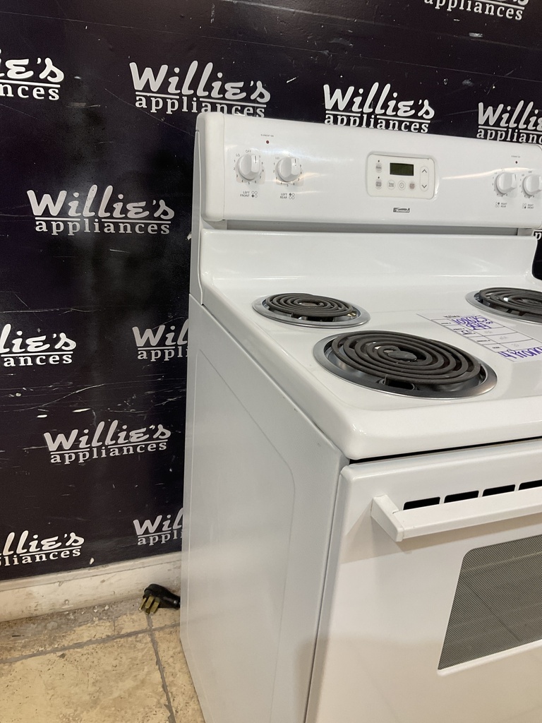 Kenmore Used Electric Stove 220volts (40/50 AMP) 30inches {4 prong} (White) 