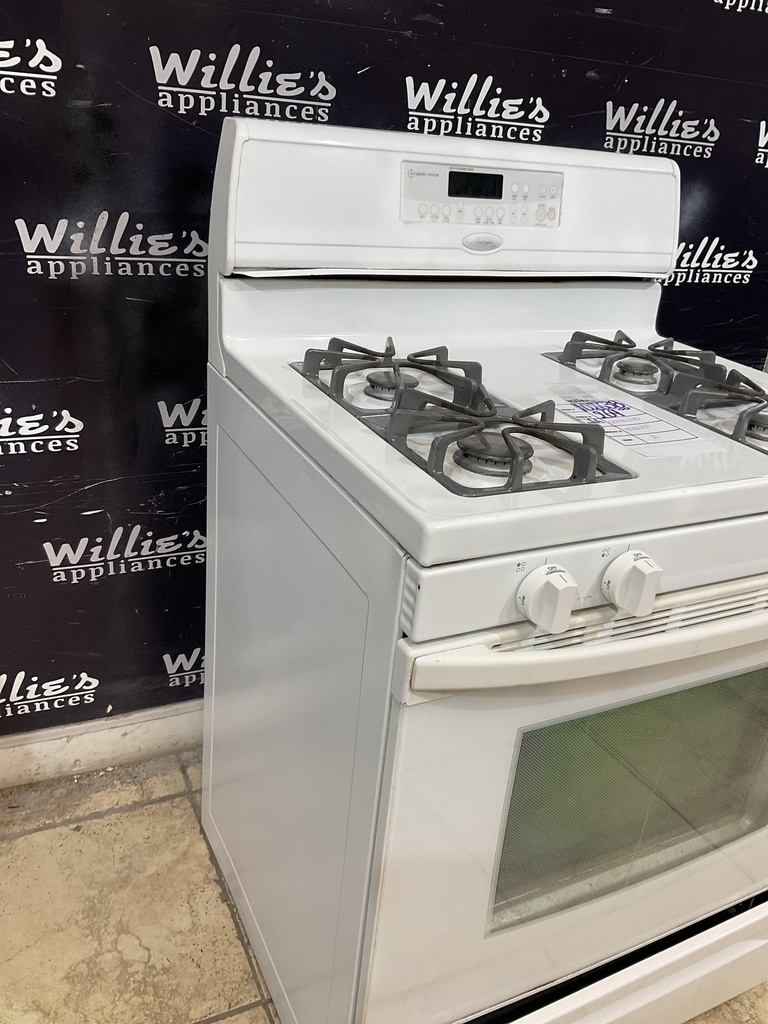 Whirlpool Used Natural Gas Stove 30inches (White) 