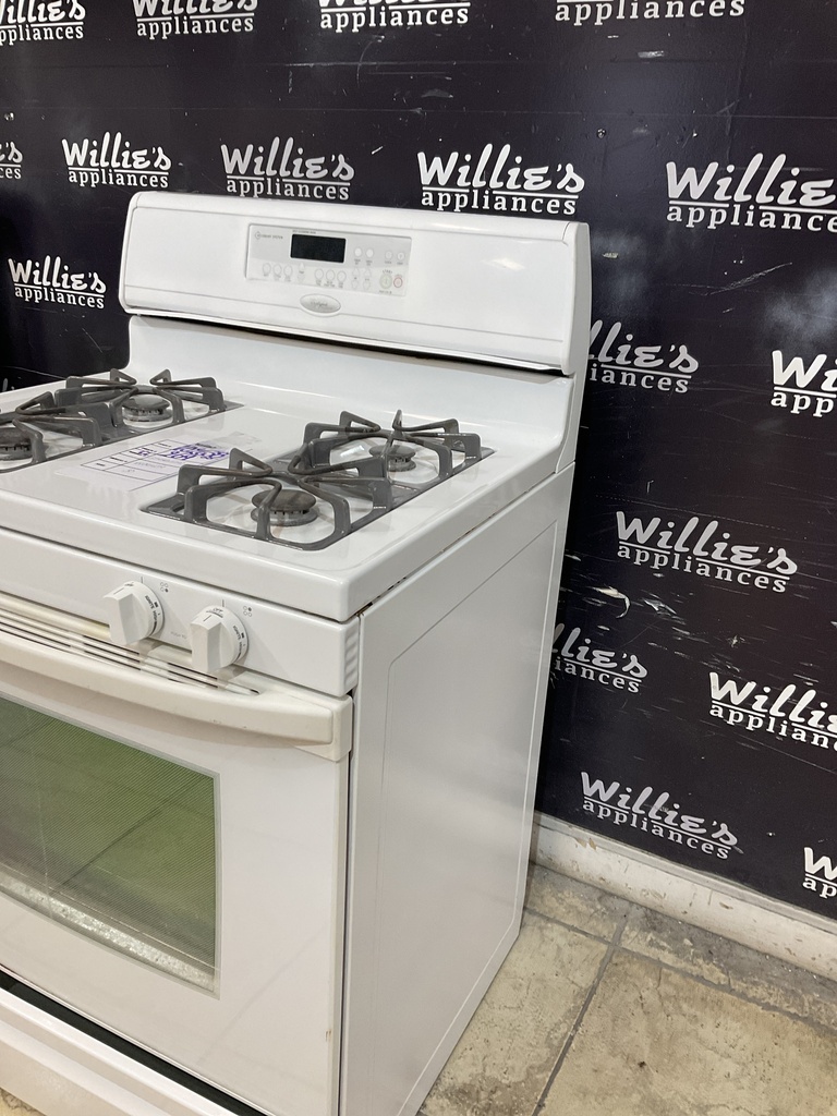 Whirlpool Used Natural Gas Stove 30inches (White) 
