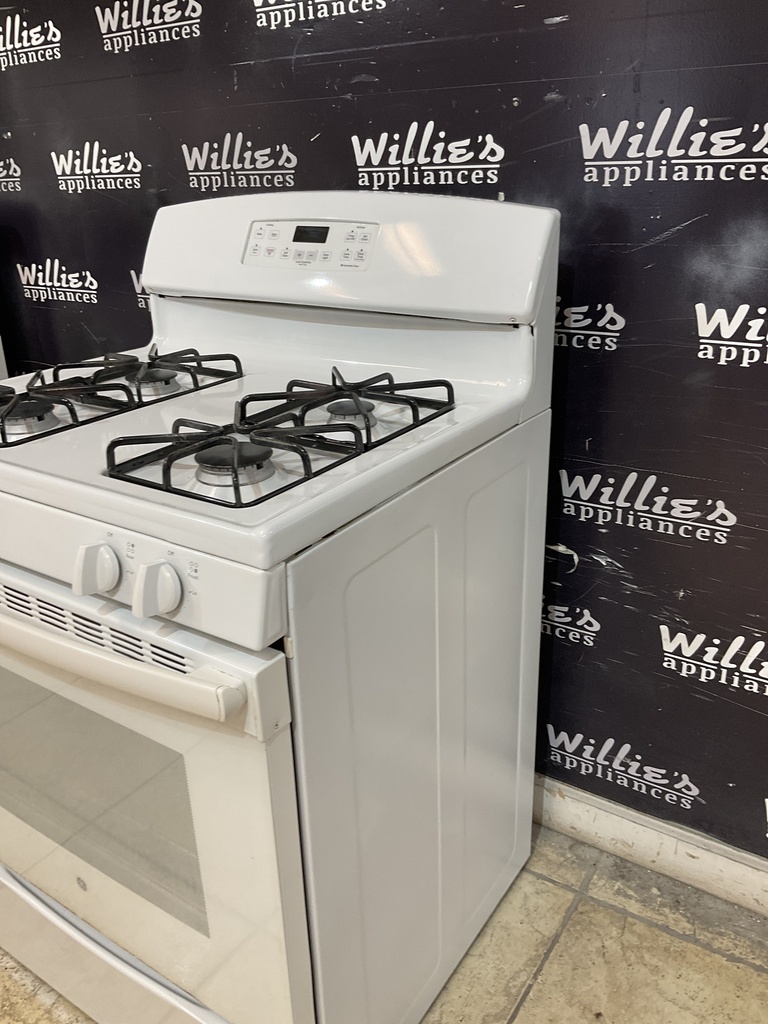 Ge Used Natural Gas Stove 30inches (White) 