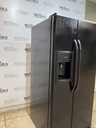 Ge Used Refrigerator Side by Side 32x67 (Black) 
