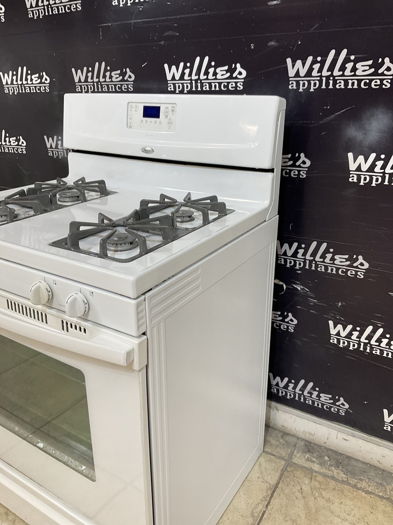 Whirlpool Used Natural Gas Stove 30inches (White) 