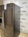Whirlpool Used Refrigerator Side by Side 36x69 (Black Stainless)