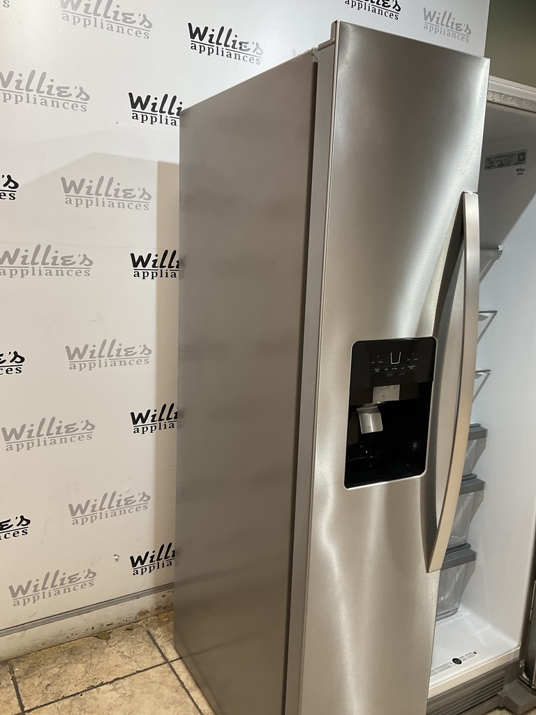 Whirlpool Used Refrigerator Side by Side 36x70 (Stainless Steel) 