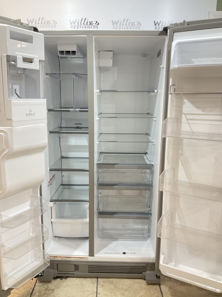Whirlpool Used Refrigerator Side by Side 36x70 (Stainless Steel) 
