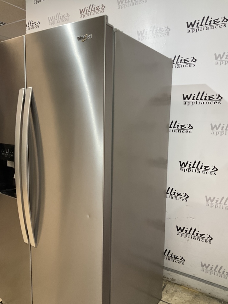 Whirlpool Used Refrigerator Side by Side 36x70 (Stainless Steel) 