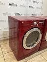 Lg Used Electric Set Washer/Dryer 220volts (30 AMP) 27inches {no cord} (Red)