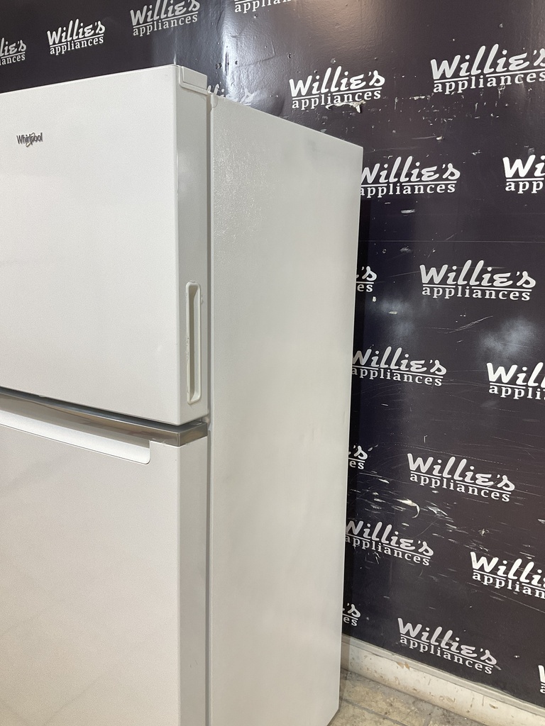 Whirlpool Used Refrigerator Top and Bottom 24x61 (White) 
