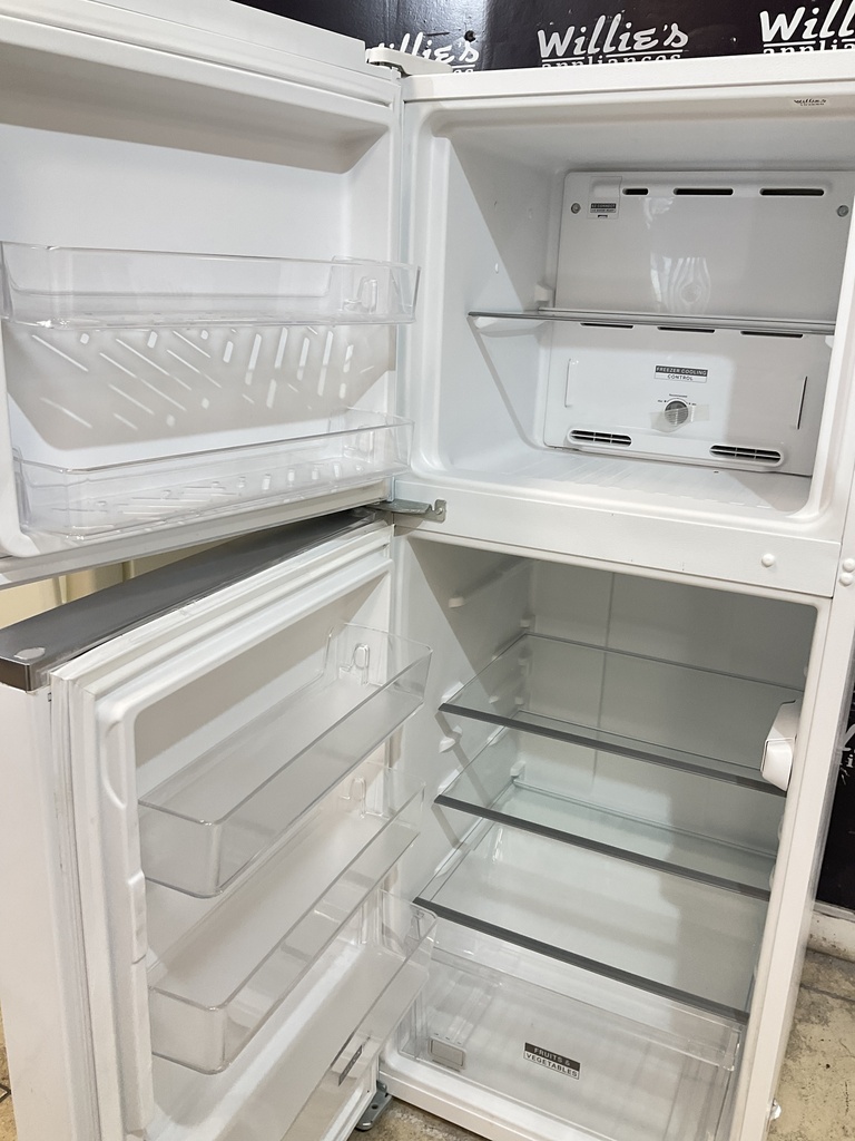 Whirlpool Used Refrigerator Top and Bottom 24x61 (White) 