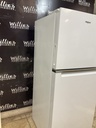 Whirlpool Used Refrigerator Top and Bottom 24x61 (White) 