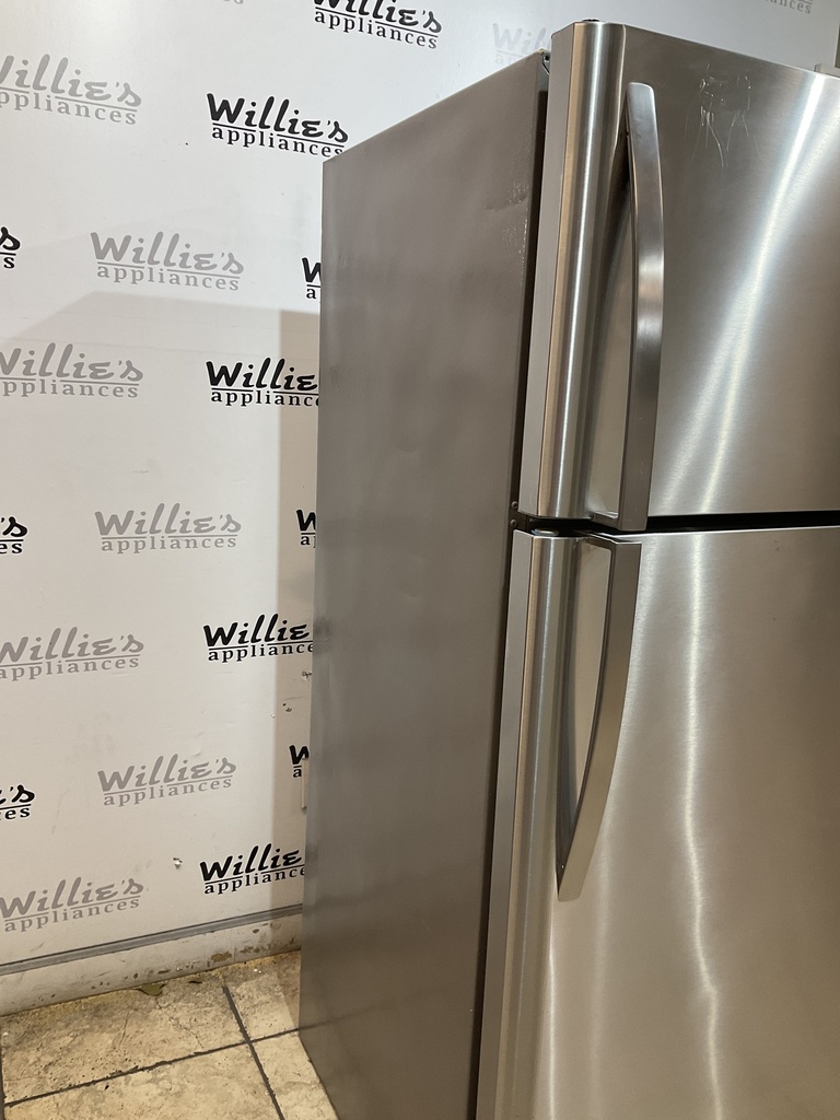 Kenmore Used Refrigerator Top and Bottom 30x66 (Stainless Steel)