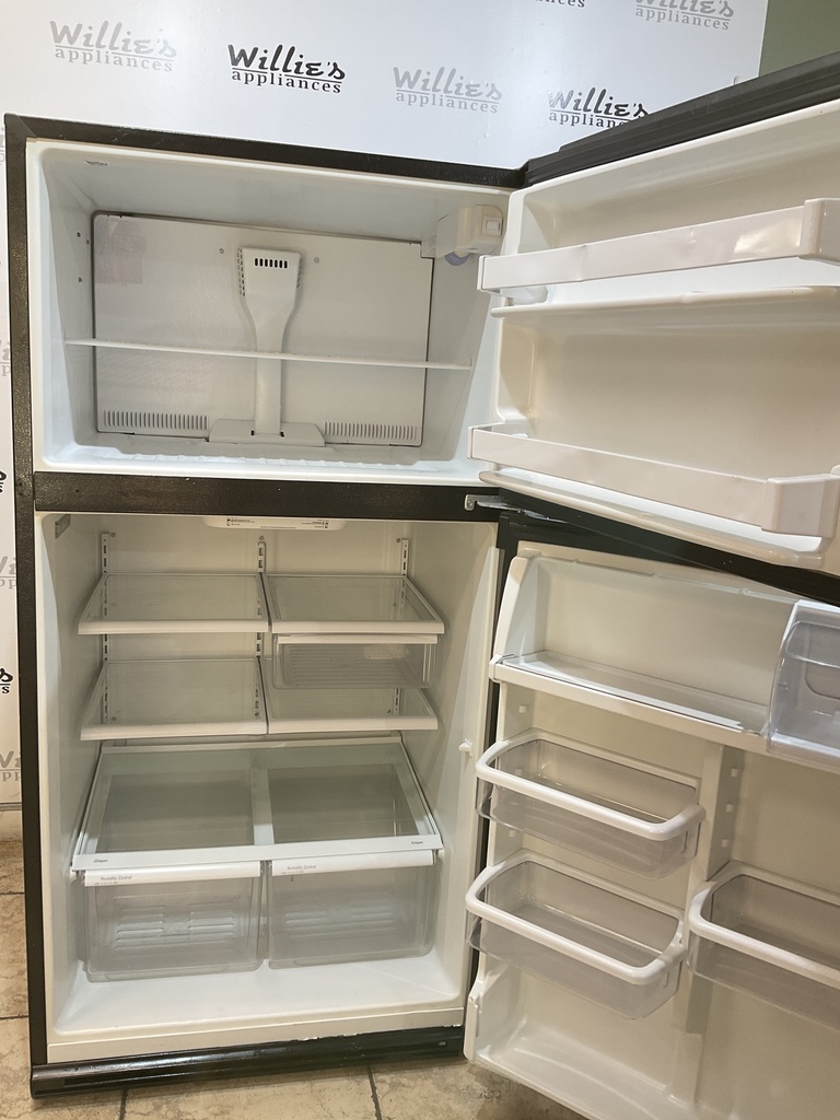 Whirlpool Used Refrigerator Top and Bottom 33x66 (Stainless Steel) 