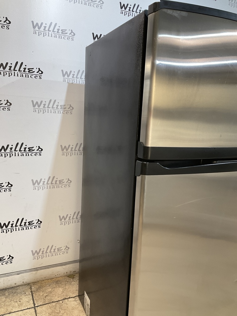 Whirlpool Used Refrigerator Top and Bottom 33x66 (Stainless Steel) 