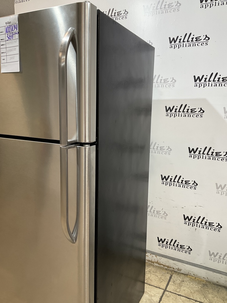 Frigidaire Used Refrigerator Top and Bottom 30x66 (Stainless Steel) 