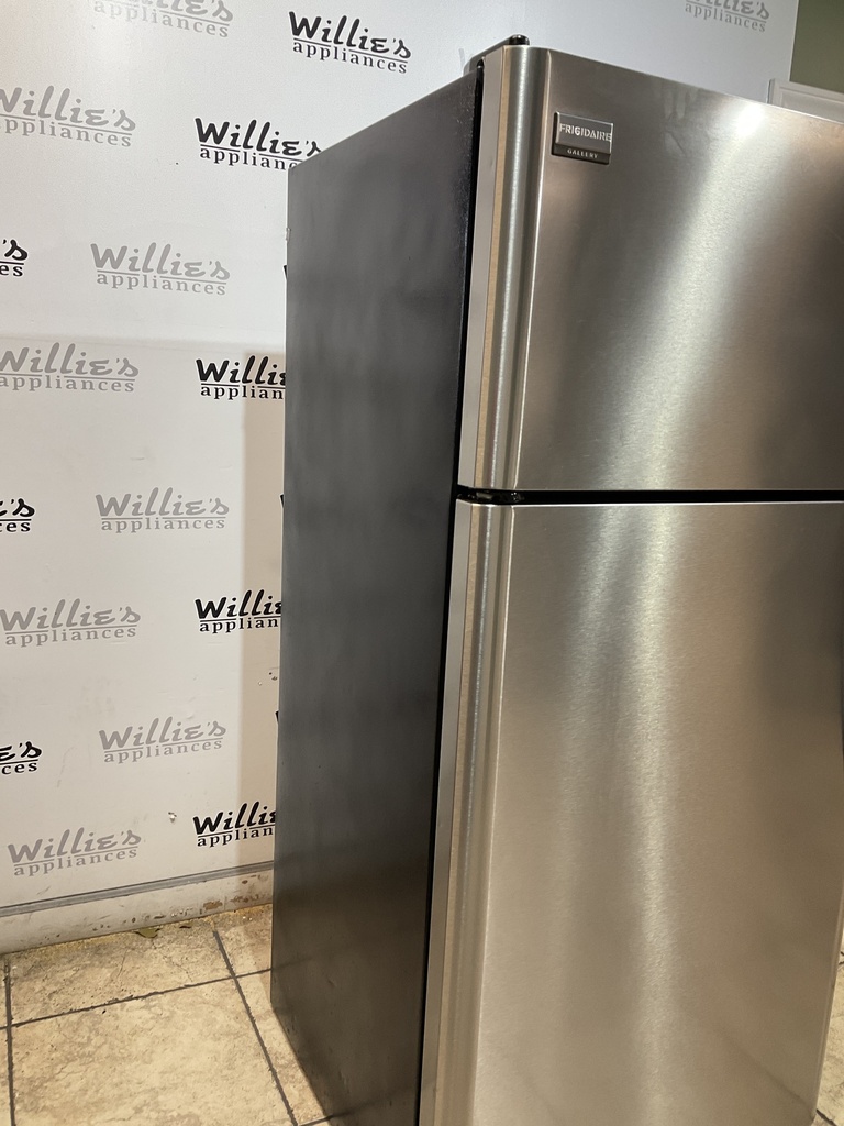 Frigidaire Used Refrigerator Top and Bottom 30x66 (Stainless Steel) 