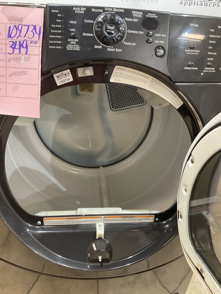 Kenmore Used Natural Gas Dryer 27inches (Black) 