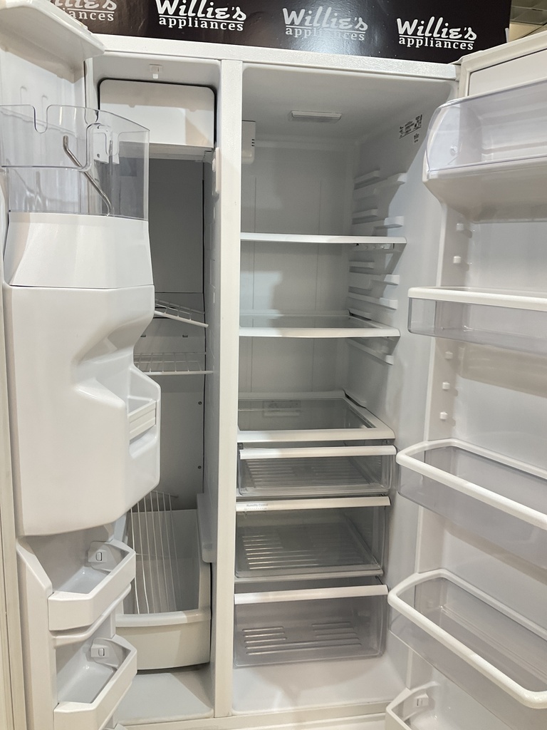 Whirlpool Used Refrigerator Side by Side 33x65 1/2” (White)