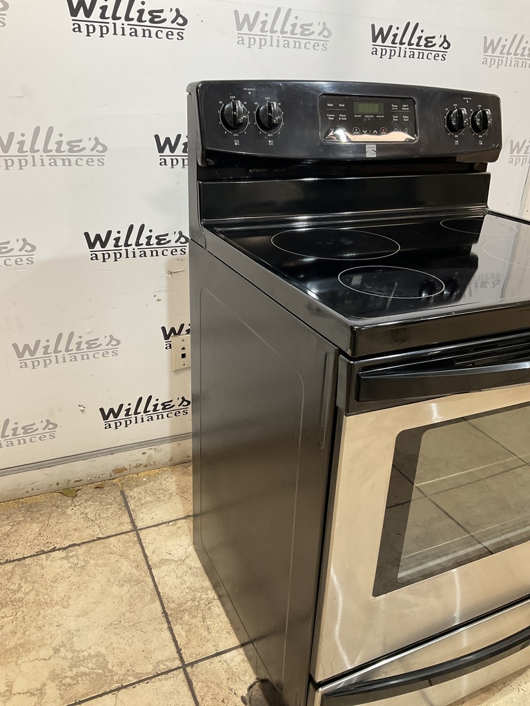 Kenmore Used Electric Stove 220volts (40/50 AMP) 30inches {3 prong} (Stainless Steel) 