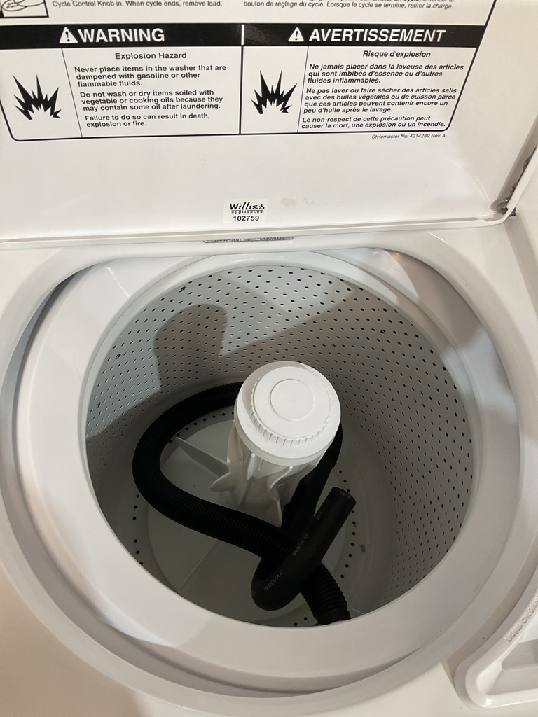 Whirlpool Used Washer Top-load 27inches (white) 