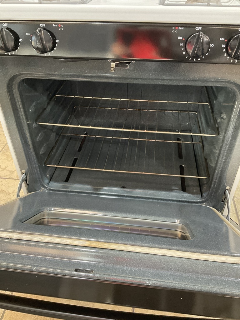 Hotpoint Used Natural Gas Stove 30inches (White/Black) 