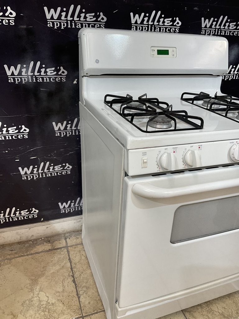 Ge Used Natural Gas Stove 30inches (White) 