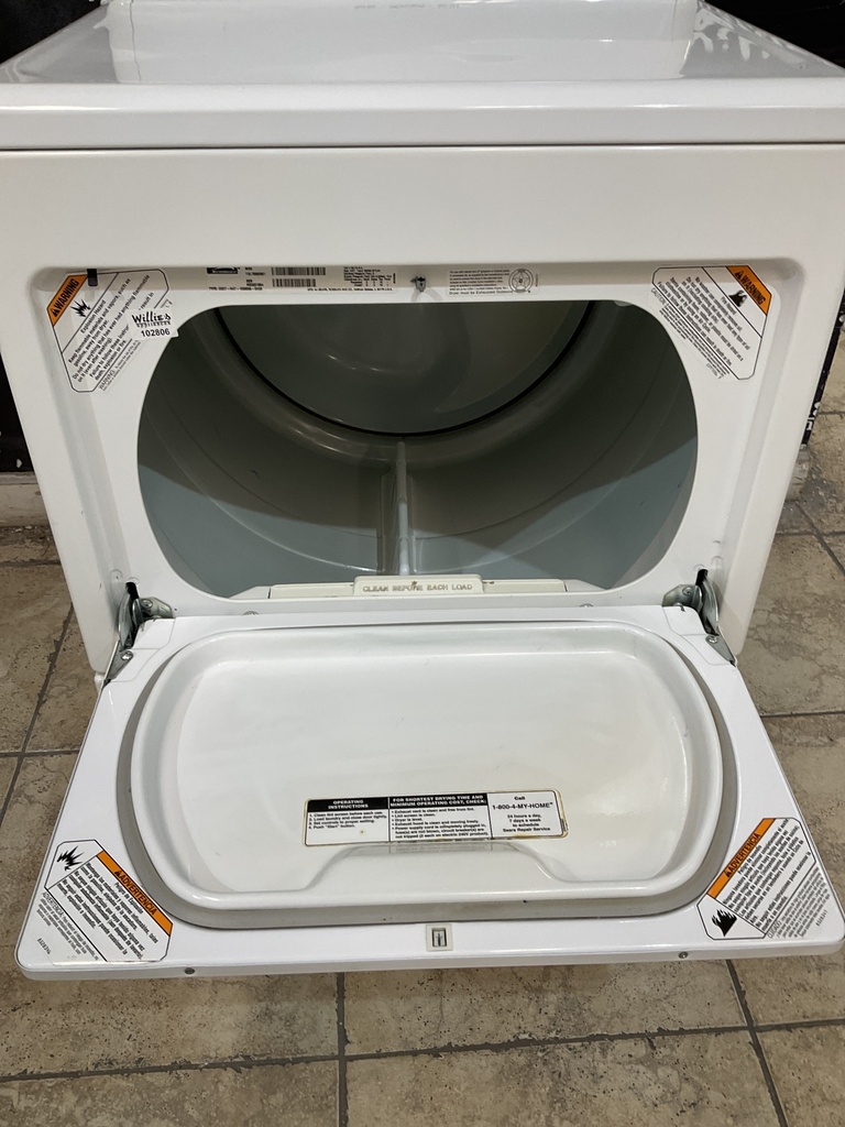 Kenmore Used Natural Gas Dryer  27inches (White) 