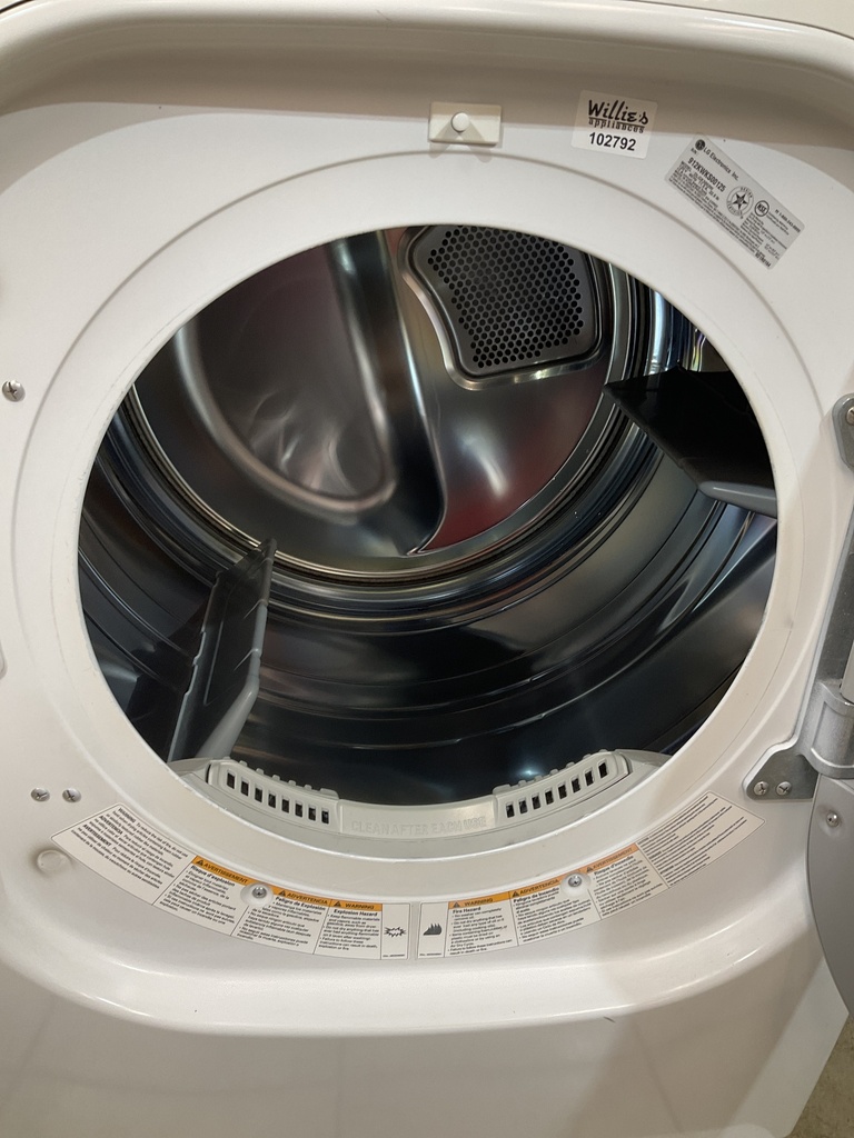 Lg Used Natural Gas Set Washer/Dryer Front-load 27inches (White)