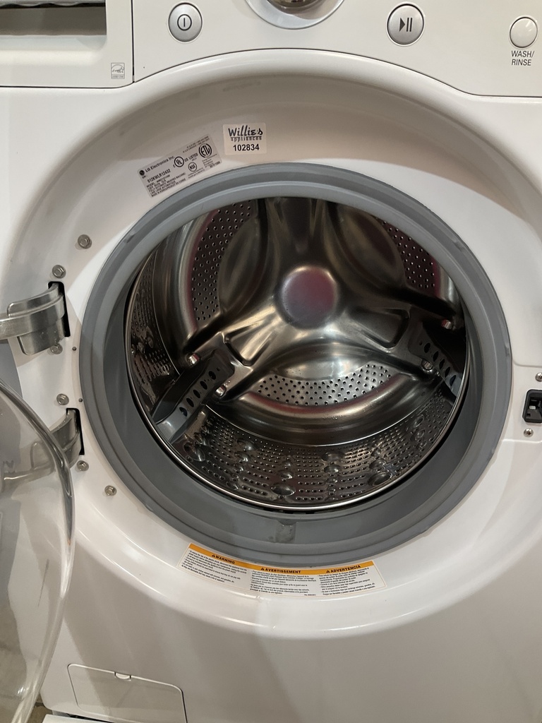 Lg Used Electric Set Washer/Dryer Front-load 27/27inches {4 prong}  (White) 