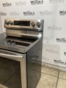 Samsung Used Electric Stove 220volts (40/50 AMP) 30inches {no cord} (Stainless steel) 