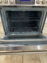 Ge Cafe Used Natural Gas Stove Double Oven 30inches (Stainless Steel) 