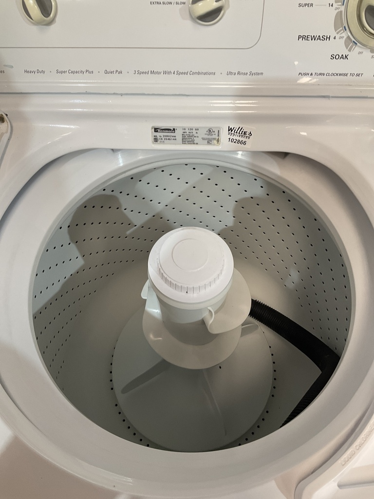 Kenmore Used Electric Set Washer/Dryer 220volts (30 AMP) 27inches {no cord} (White) 