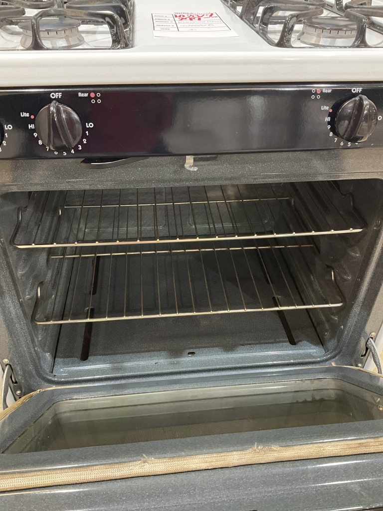 Hotpoint Used Natural Gas Stove 30inches (White/Black)