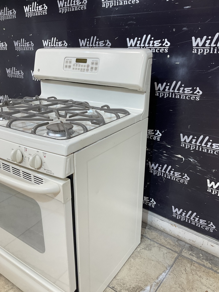 Ge Used Natural Gas Stove 30inches (Bisque) 