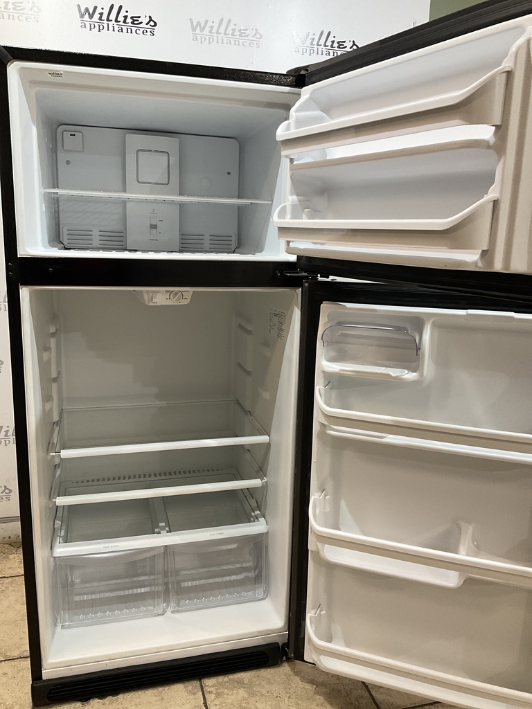 Frigidaire Used Refrigerator Top and Bottom 30x66 (Black Stainless) 