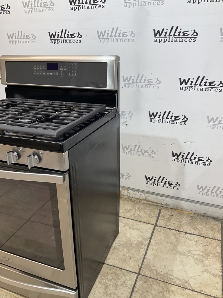 Whirlpool Used Natural Gas Stove 30inches (Stainless Steel) 