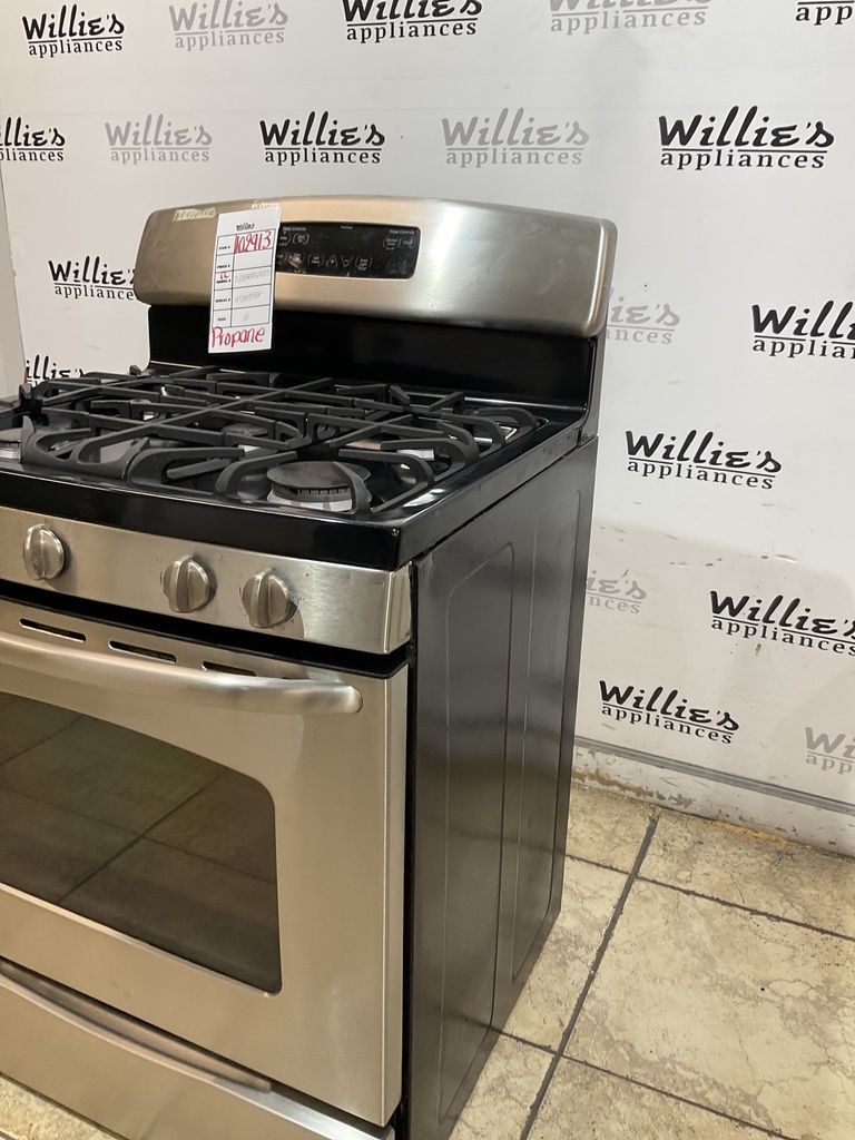 Ge Used Gas Propane Stove 30inches (Stainless Steel) 