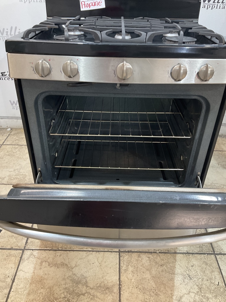 Ge Used Gas Propane Stove 30inches (Stainless Steel) 