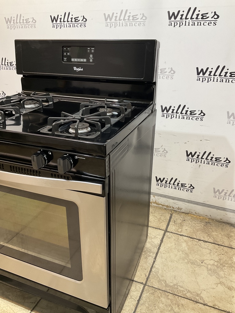 Whirlpool Used Natural Gas Stove 30inches (Stainless Steel) 
