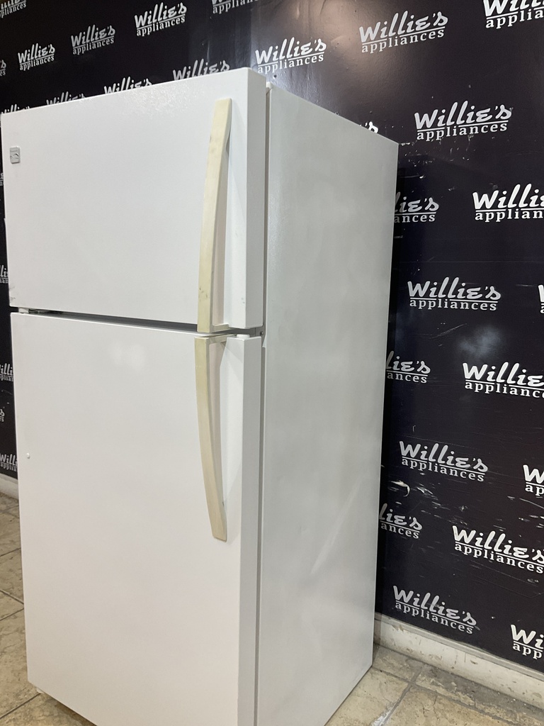 Kenmore Used Refrigerator Top and Bottom 30x65 1/2” (White)