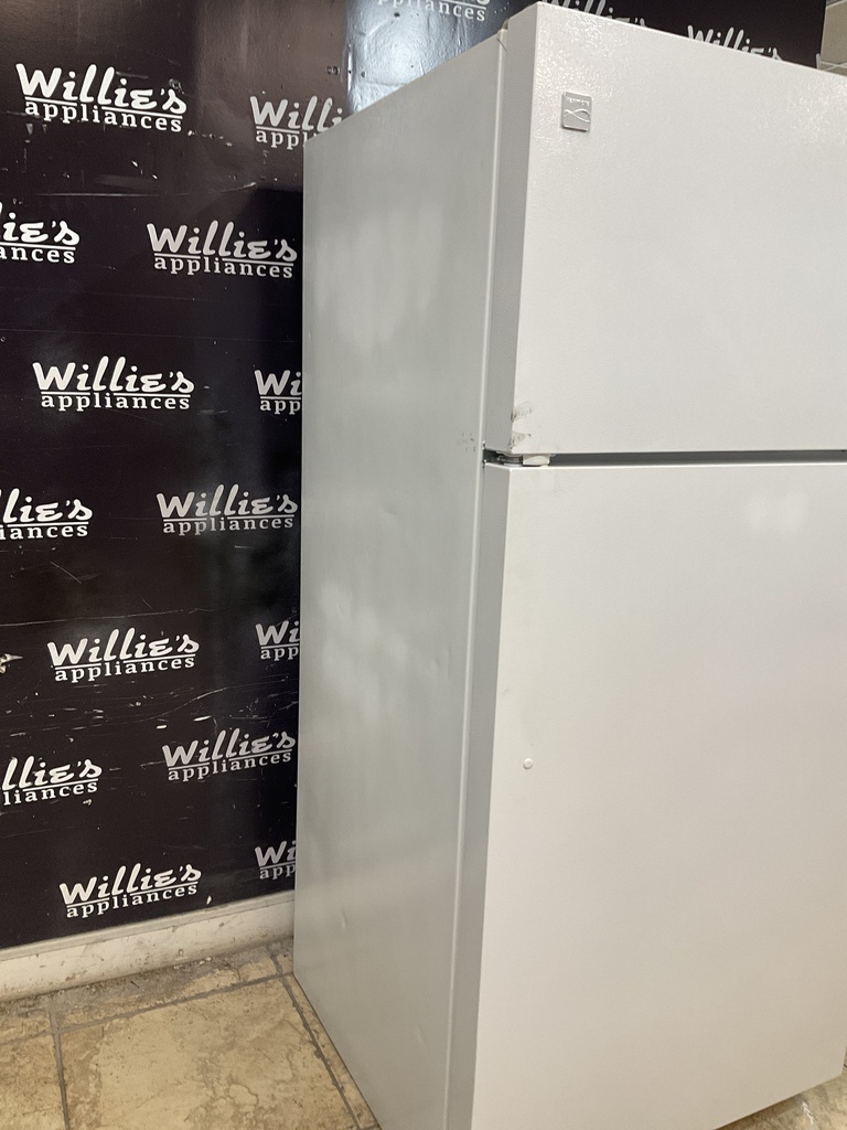 Kenmore Used Refrigerator Top and Bottom 30x65 1/2” (White)