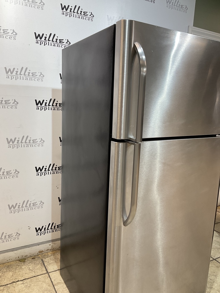Frigidaire Used Refrigerator Top and Bottom 30x66” (Stainless Steel) 