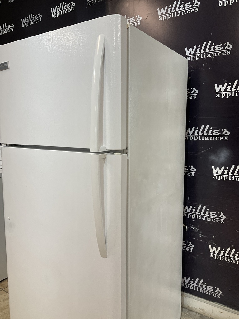 Frigidaire Used Refrigerator Top and Bottom 30x66 (White) 