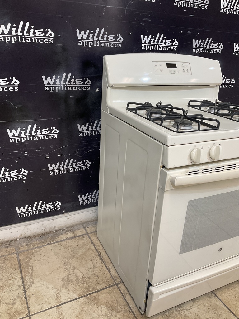 Ge Used Natural Gas Stove 30inches (Bisque) 