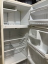 Ge Used Refrigerator Top and Bottom 28x67 1/2” (Bisque) 
